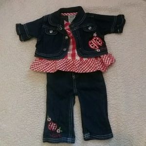 Lady bug outfit 3-6 months.